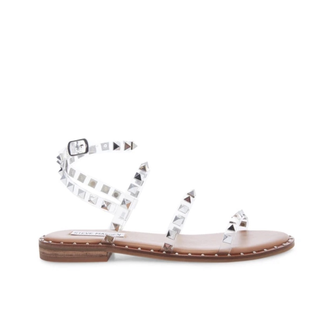 Clear Steve Madden travel sandal.  NWT Never worn, in box.  Size 8.5